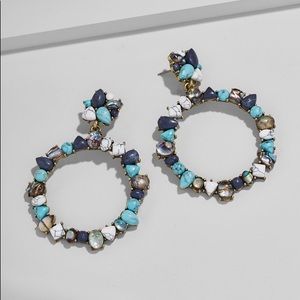 Bauble Bar Bellflower Hoop Earrings